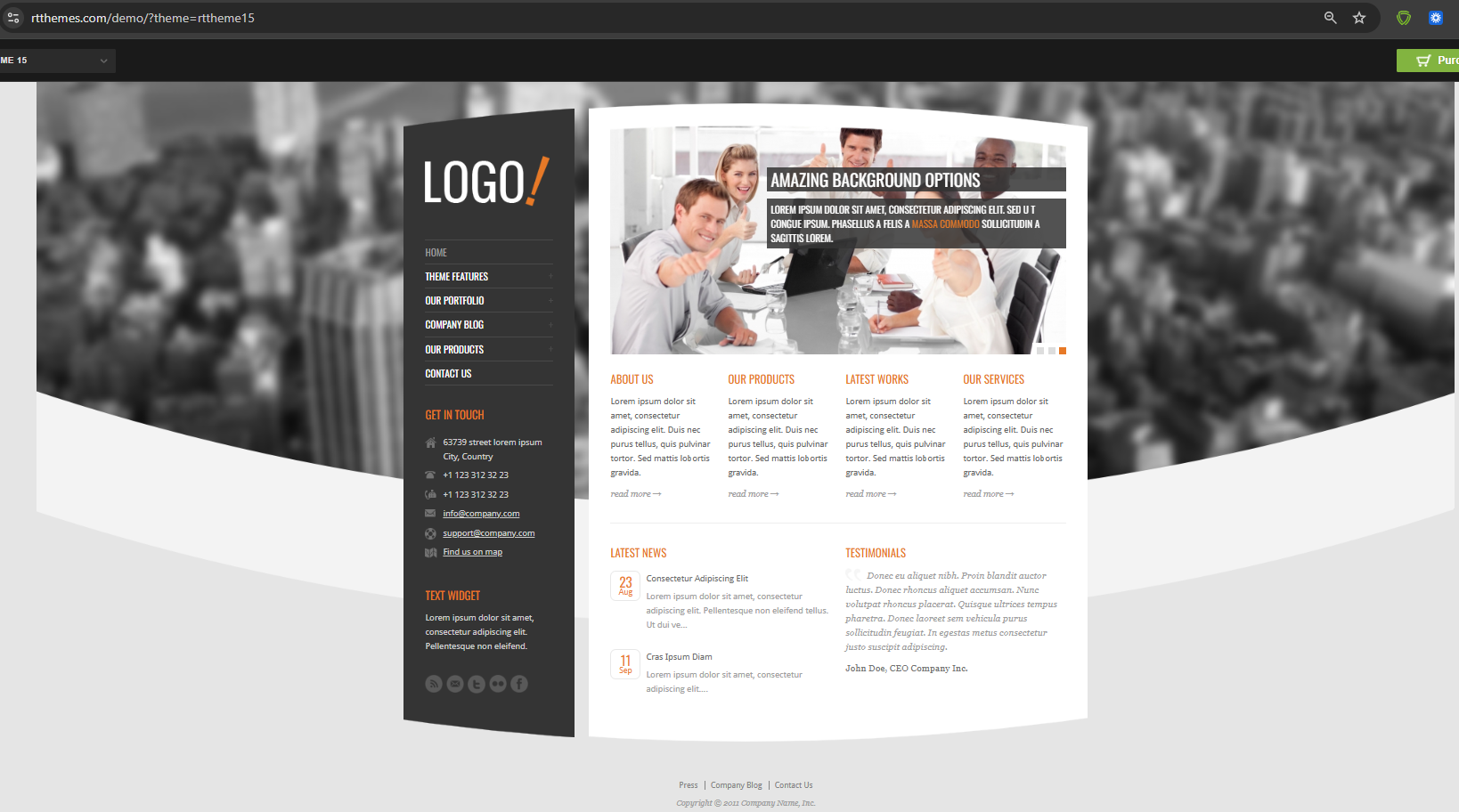 RT-Theme 15 base template adapted for All About Blinds