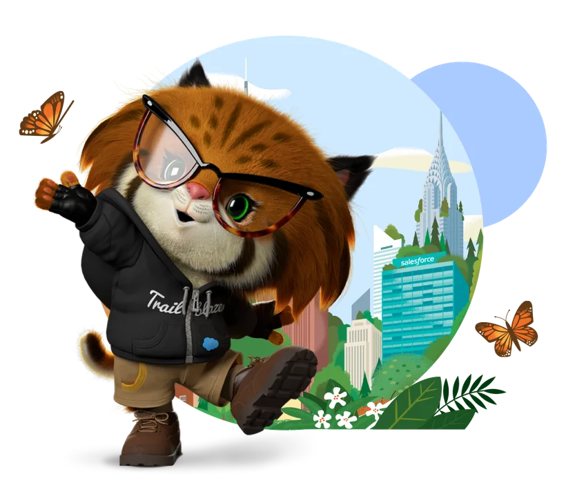 Salesforce Trailblazer mascot illustration